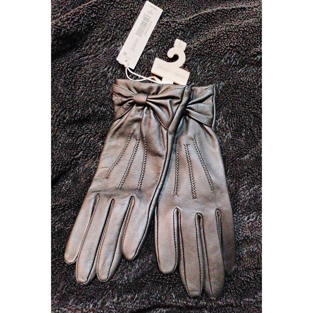 Genuine Leather Women's Gloves with Tech Touch
